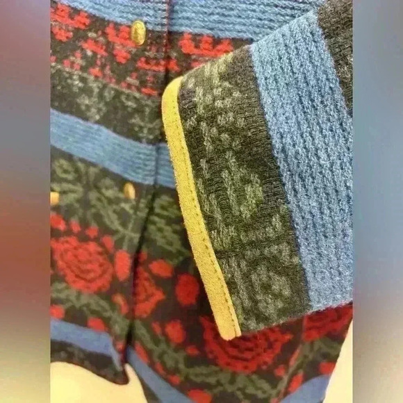 Woolrich Vintage Blanket Floral Native Print Jacket Coat Medium fits like Large - Picture 6 of 16